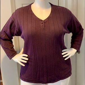 Jennifer Moore V-neck sweater 2X